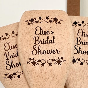 Bridal Shower Favor, Wooden Spoon, Personalized Spoon,  Mother of the bride groom, Wedding, engraved, spatula, utensils