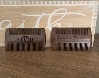 Beard Comb | Beard Comb | Wooden Beard Comb/Anniversary Pocket Comb for Beards, Mustache Comb, Gift for him men's gift, Dad