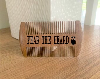 Beard Comb | Beard Comb | Wooden Beard Comb/Anniversary Pocket Comb for Beards, Mustache Comb, Gift for him men's gift, Dad