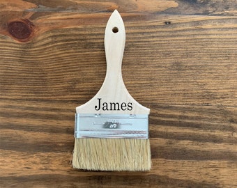 Personalized Paint Brush- Laser Engraved Paint Brush- Add Logo for Free- Fathers Day Gift- Personalized Gift - New Home Gift