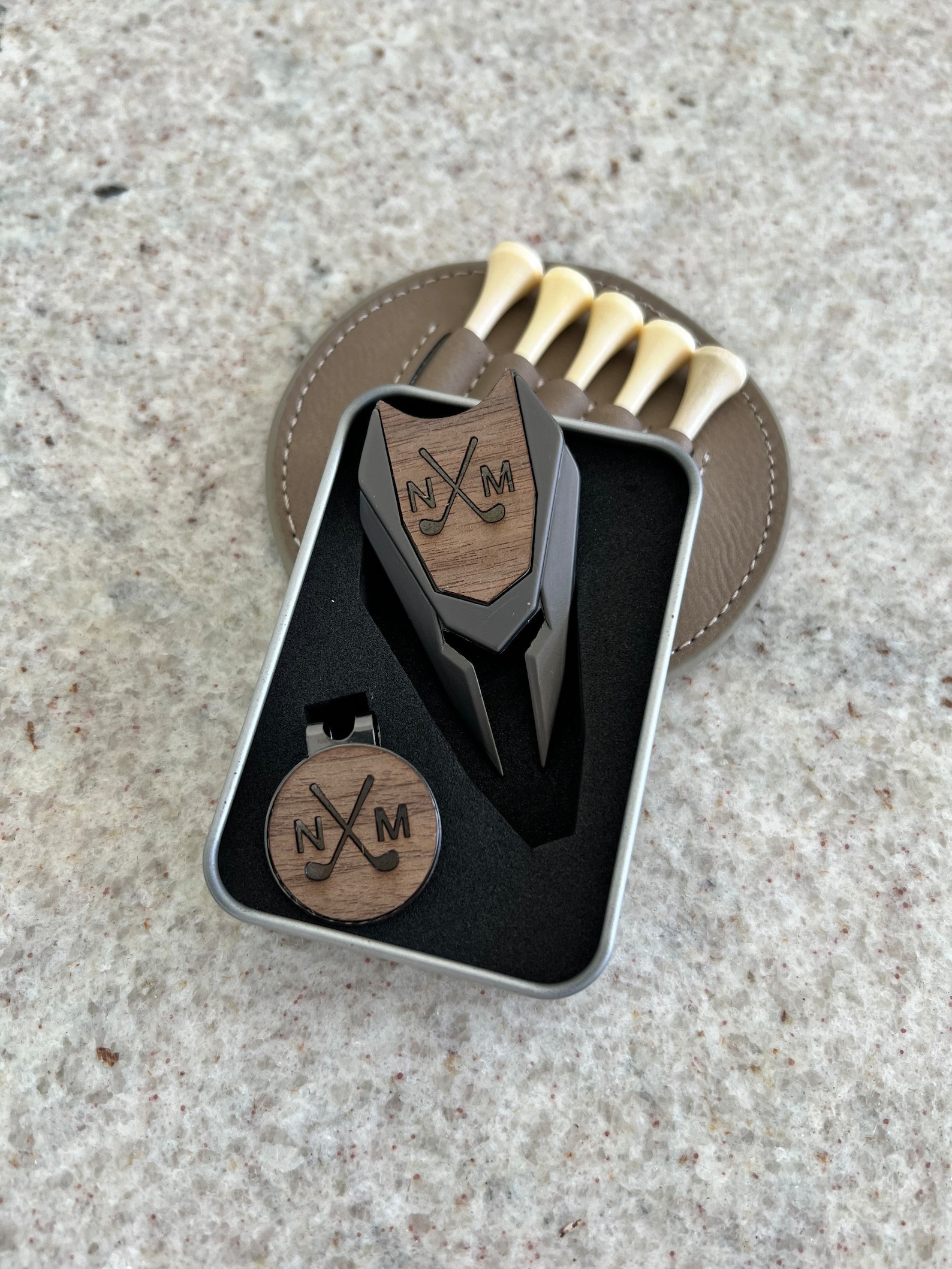 Golf Gift Golf Divot and Ball Marker Set Groomsmen Gift Etsy