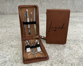 Manicure Set, Manicure Kit, Grooming Kit, Nails, Custom Manicure Set, Personalized, Groomsmen Gift, Christmas Gift, Stocking Stuffer