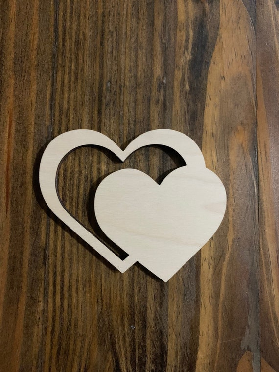 Wood Hearts Hole. Unfinished 4 Inches With a Heart Hole Set of 10, Wood  Heart, Holiday Craft Supplies, Crafts, Kid DIY Shapes, Paintable 