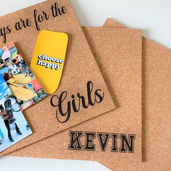 Personalized Cork Board with Name, Cork Board Letters, Personalized Gift, Unique Gift, Custom Cork Board with Name, Pin Board Designs