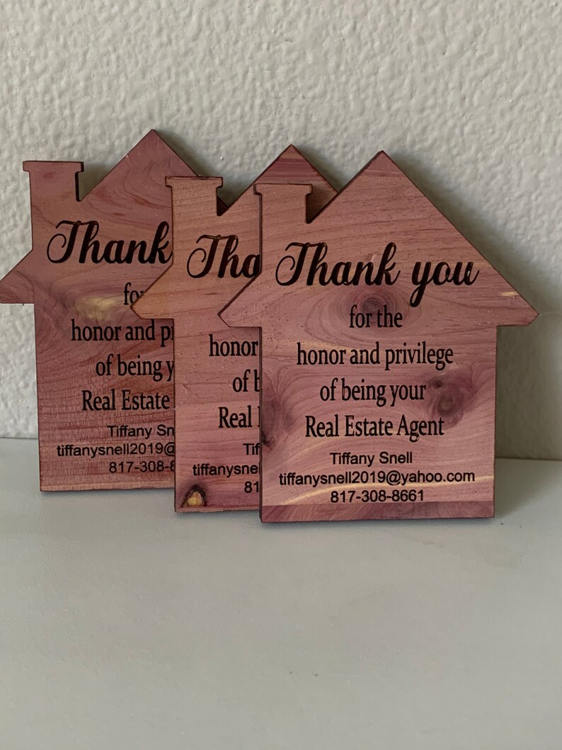 Realtor Gift Door Hanger Business Card Realtor Ornament Etsy