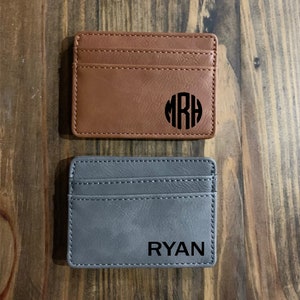 Wallet with Money Clip, Father's Day Gift, Slim Wallet , Gift for Dad, Gift for husband, gift for him, Papa Gift, Stocking Stuffer