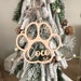 Personalized Pet Paw Ornament, Pet Ornament, wood ornaments- Christmas Ornament- 2021 Ornaments- Dog Ornament- Animal Ornaments 