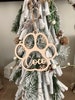 Personalized Pet Paw Ornament, Pet Ornament, wood ornaments- Christmas Ornament- 2021 Ornaments- Dog Ornament- Animal Ornaments 
