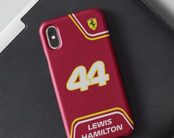 Charles Leclerc Lewis Hamilton Ferrari F1 Phone Case, Formula 1 Racing Design, Motorsport Fan Gift