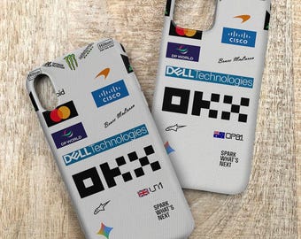 F1 McLaren British GP Suit 2026 Inspired Phone Case, iPhone 17 16 15 14 13 Pro Max, Gift for F1 Fans Samsung Galaxy S22 S23 S24 S25 Ultra