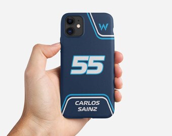 Formula 1 Williams Phone Case Carlos Sainz Alex Albon for iPhone 17 16 15 14 13 Pro Max, F1 Custom for Samsung Galaxy S22 S23 S24 S25 Ultra