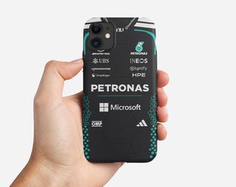 Coque de portable inspirée de la Mercedes F1 Suit 2026, iPhone 17 16 15 14 13 Pro Max, cadeau pour les fans de F1, Samsung Galaxy S22 S23 S24 S25 Ultra