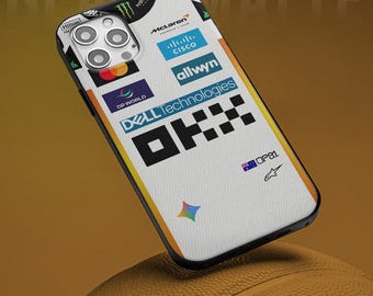 McLaren F1 USA & Mexico GP 2025 Inspired Phone Case, Racing Suit Edition iPhone 17 16 15 14 13 Pro Max, Samsung Galaxy S22 S23 S24 S25 Ultra