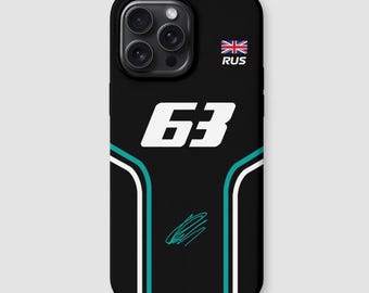 Coque de téléphone Mercedes formule 1 George Russell Kimi Antonelli pour iPhone 17 16 15 14 13 Pro Max, ventilateur F1 pour Samsung Galaxy S22 S23 S24 S25