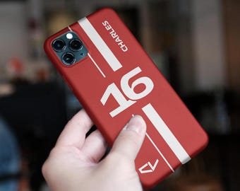 Charles Leclerc 16 F1 Phone Case Ferrari, iPhone 17 16 15 14 13 Pro Max, F1 Ferrari Gift Samsung Galaxy S22 S23 S24 S25 Ultra
