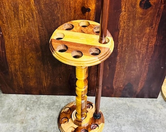 Suporte de madeira para bengalas | Organizador de madeira para 8 bengalas - Decoração para casa