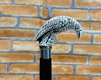 Victorian Raven Handle Walking Cane | Gothic Steampunk Gift