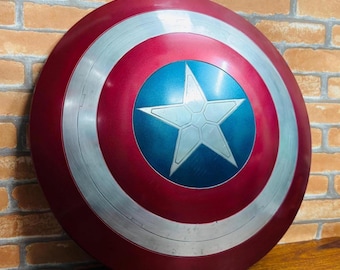 Escudo del Capitán América, réplica de metal, cosplay, utilería de película