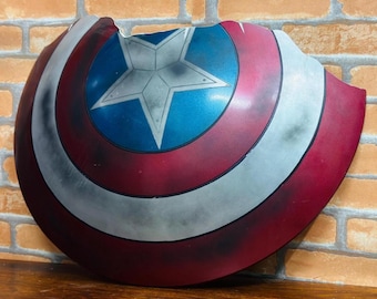 Battle Damaged Captain America Shield | Aluminum Avengers Cosplay Prop