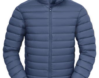 Chaqueta acolchada informal para hombre / Abrigo de invierno ligero y cálido