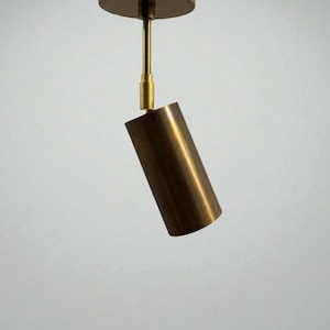 Adjustable Spot light--Modern Semi Flush --Brass Light Fixture -- Mid-Century Modern Flush Mount