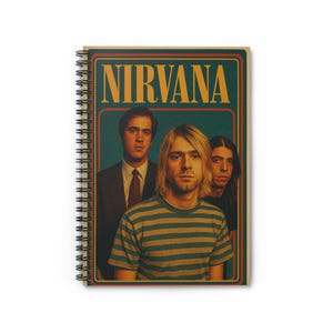 Nirvana Spiral Notebook - Ruled Lines for Music Lovers, Vintage Inspired Stationery, Journal for Fans, Gift for Rock Enthusiasts, [...]