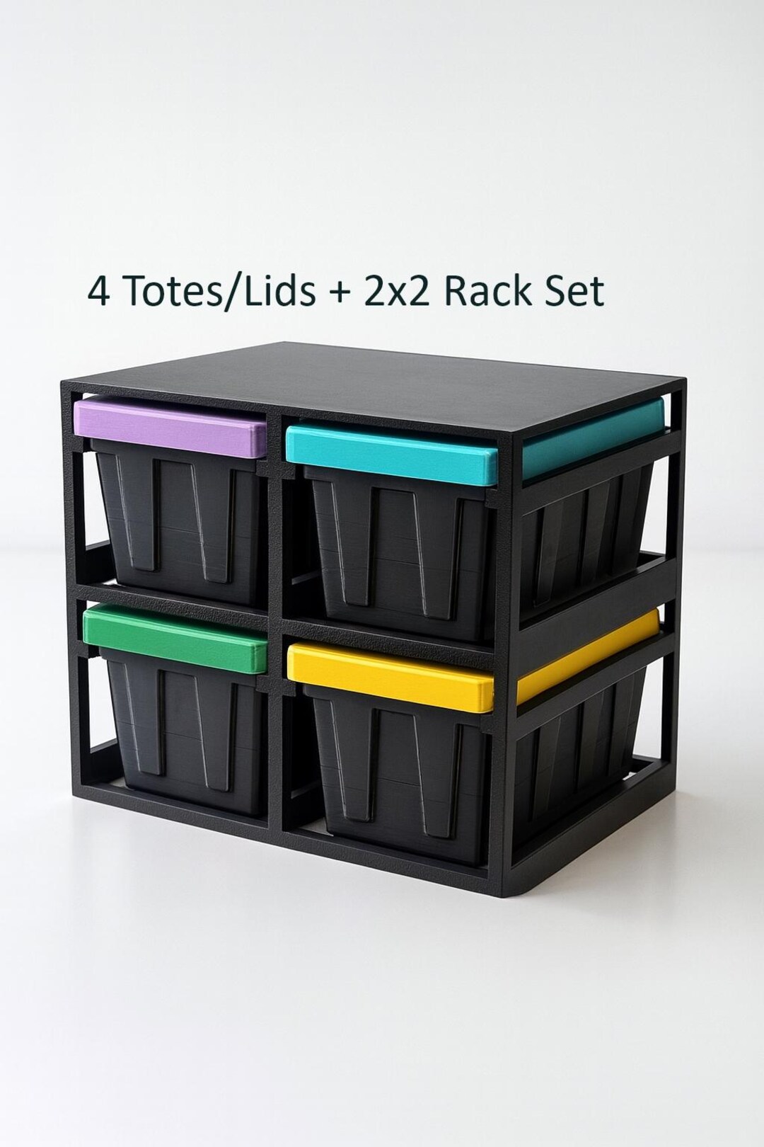 4 Teeny Totes + Rack (2x2) - Etsy
