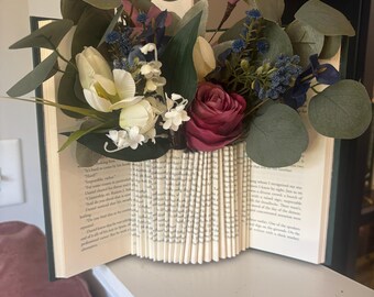 Pedido personalizado de ramo de libros (libro específico, inspiraciones, etc.)