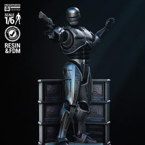 Robocop crime movie STL file.