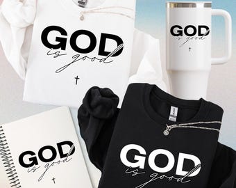 Retro Christian Design, God Is Good PNG, Christian Christmas SVG, Faith Sweatshirt PNG, Womens Christian Gift png, Nativity Scene svg