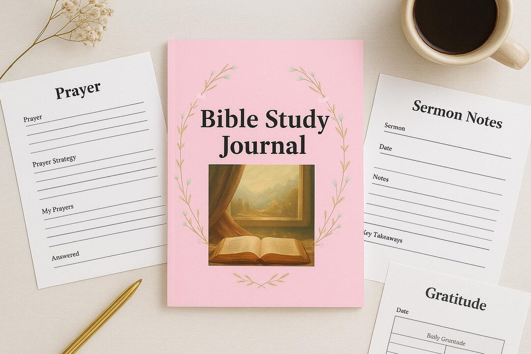 Christian Prayer & Bible Study Journal: Printable Daily Devotional ...