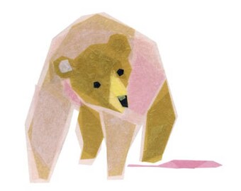 Lois Bear - Bear Art Print, Animal Art