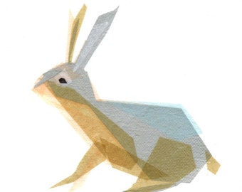 Ember Bunny - Animal Art Print