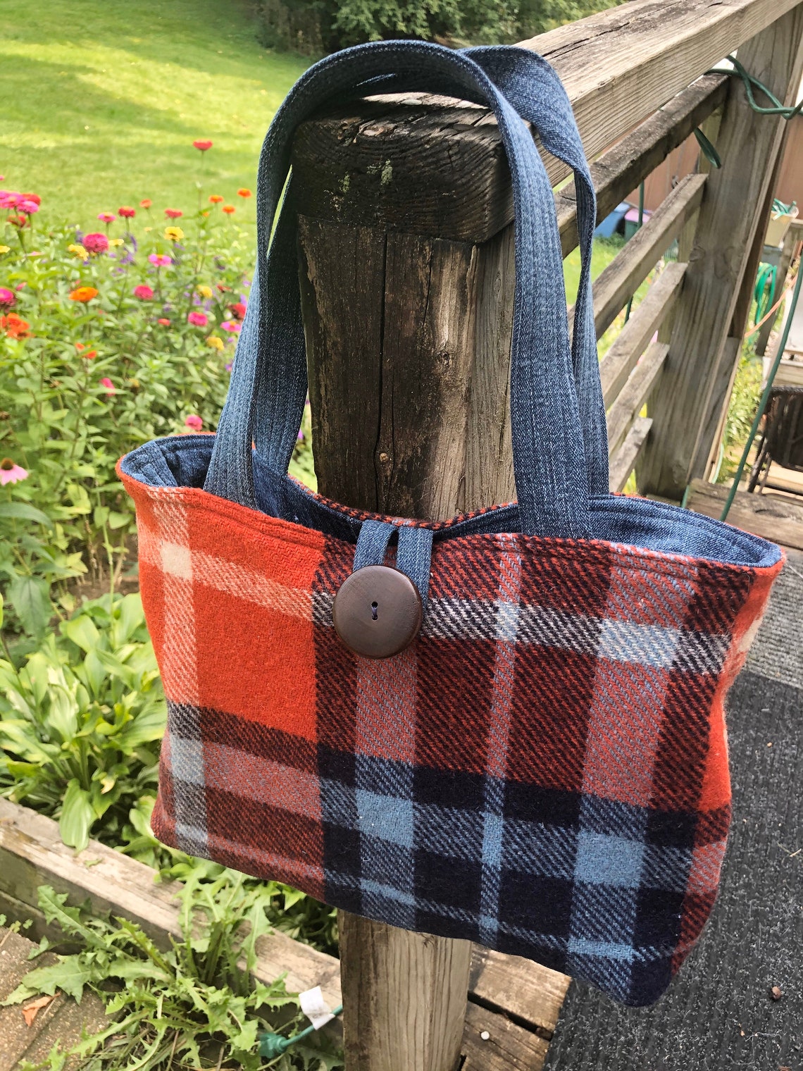 fall plaid purse