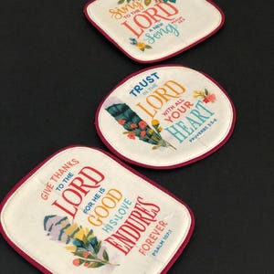 Inspirational coasters, Christian encouraging words, gift for her