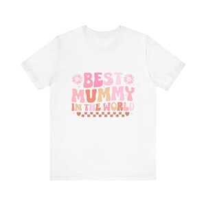 Top Mummy in the World Graphic Tee – Playful Typography, Floral Accents