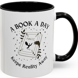 Book Lover Mug: Fantasy Bookish Design - A Book A Day