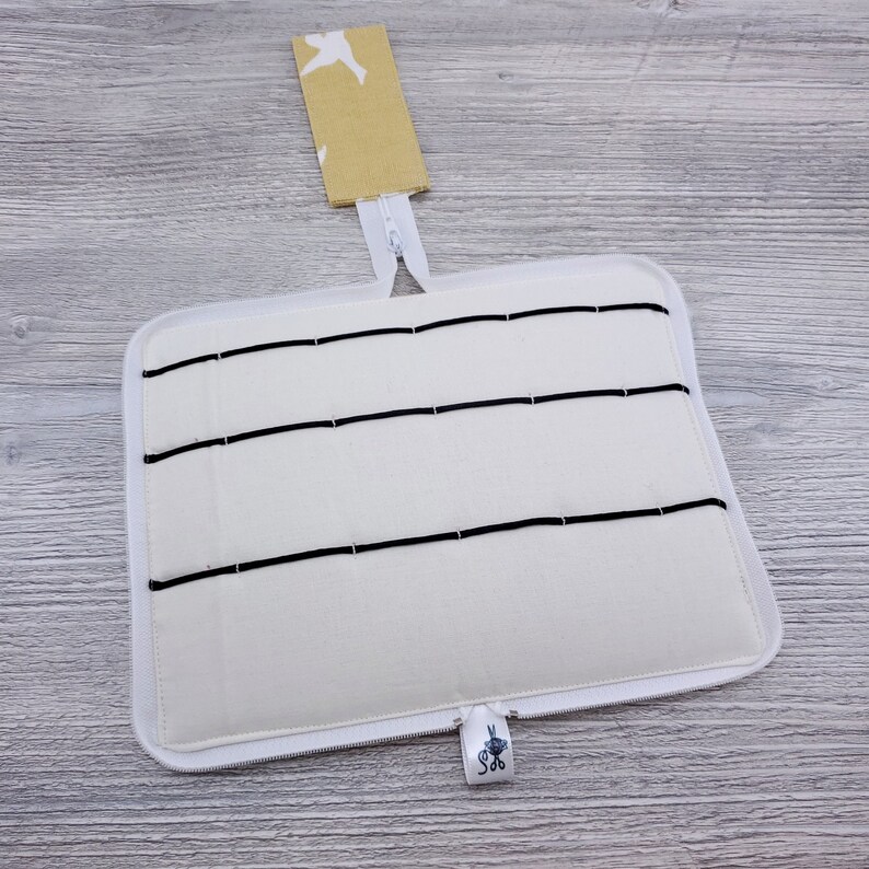 Stitch Marker Organizer Saffron Yellow With White Bird Etsy