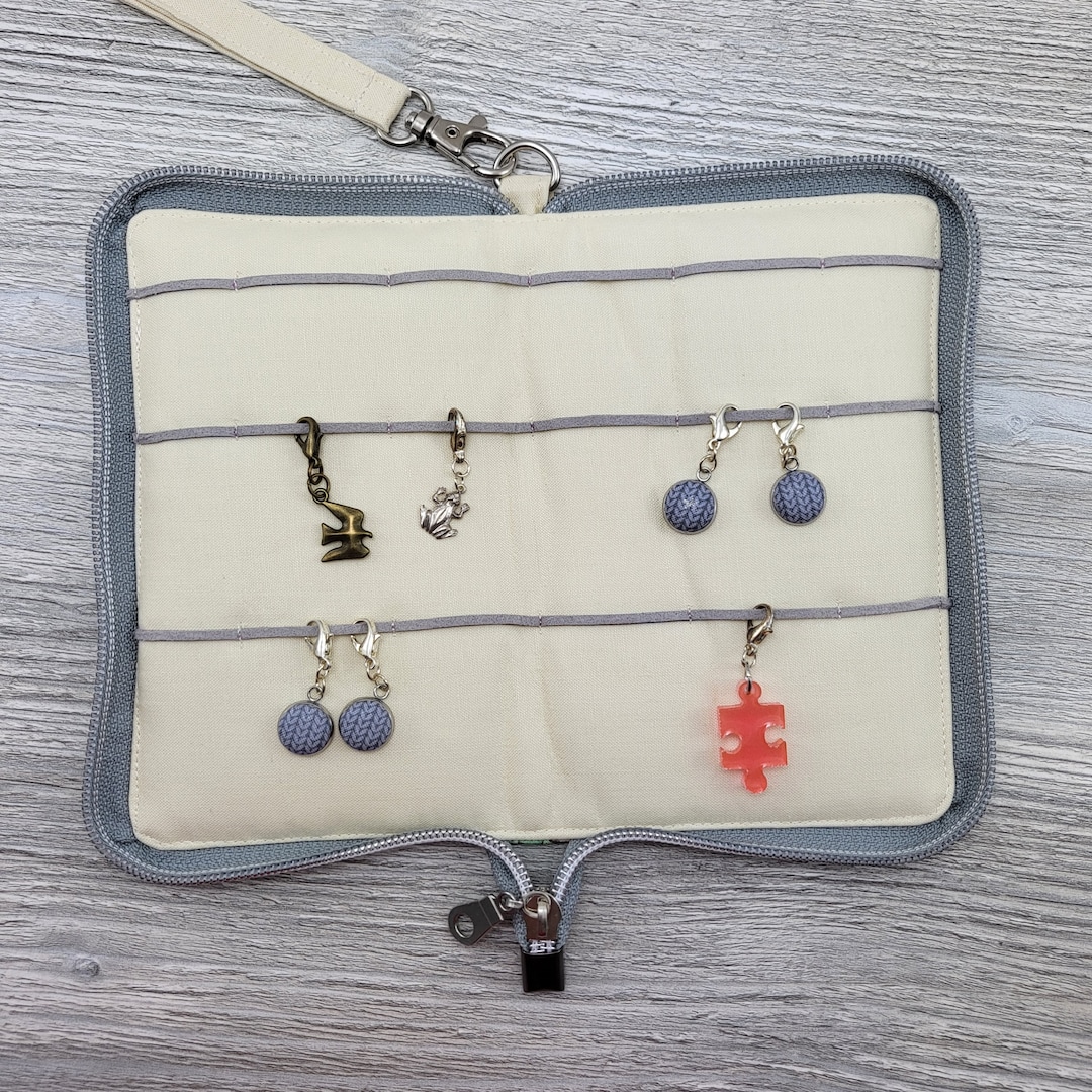 Deluxe Stitch Marker Organizer CHOOSE YOUR DESIGN, Progress Keeper