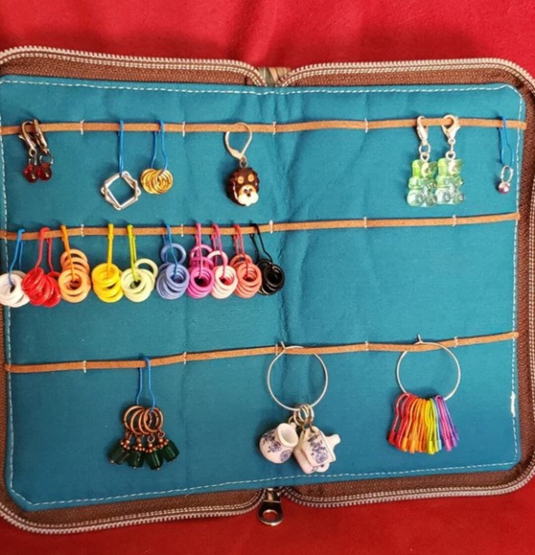 Deluxe Stitch Marker Organizer CHOOSE YOUR DESIGN Progress Etsy