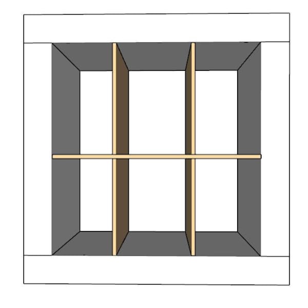 6 Cubby Cube Insert para estantes de almacenamiento de cubos/estante de vino/organizador de cubos/organizador de hilo/divisor de cubos