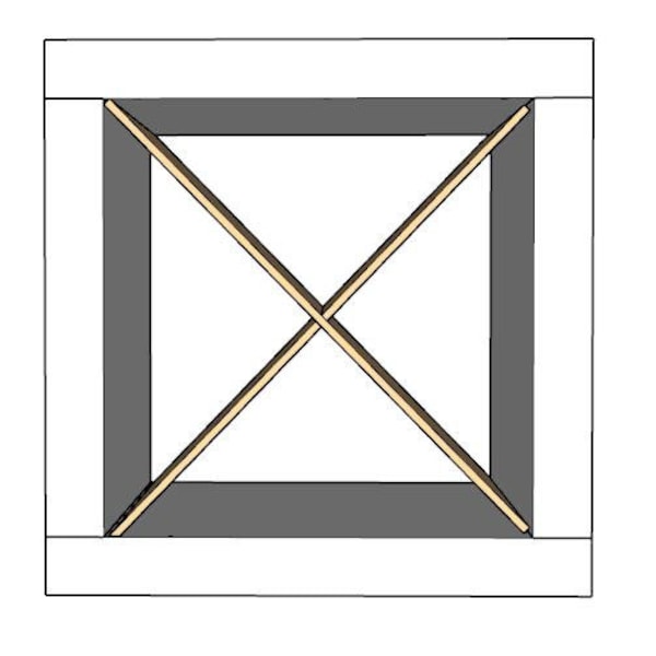 X Divider Cube Insert for Cube Storage Shelves / Vinyl Roll Organizer / Yarn Organizer / Wine Storage