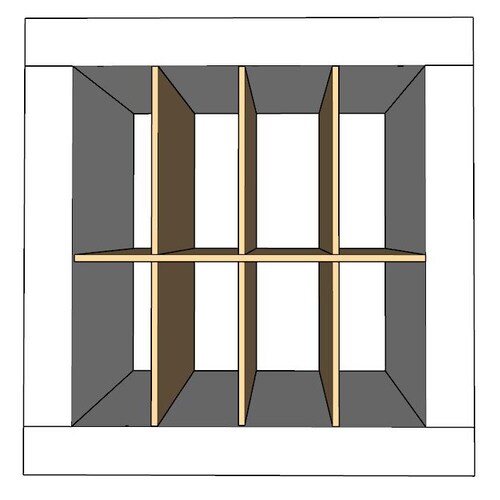 X Divider Cube Insert for Cube Storage Shelves Available Etsy