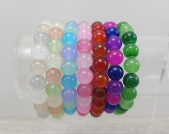 Glass Beads Stretchy Bracelets