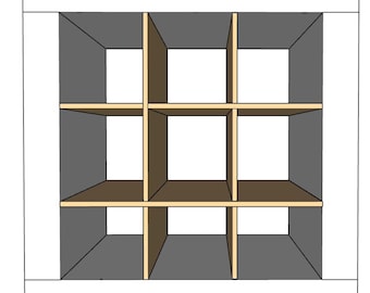 9 Cubby Cube Insert: Yarn, Wine Rack Organizer