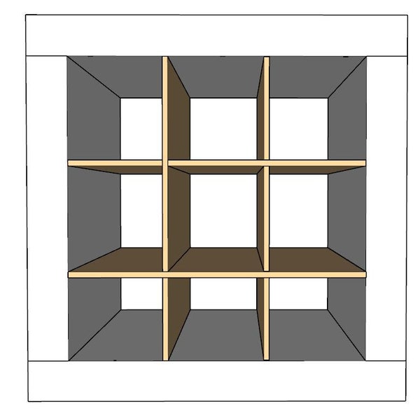 9 Cubby Cube Insert para estantes de almacenamiento de cubos/Botellero/Organizador de cubos/Organizador de hilo/Divisor de cubos