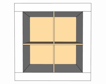 Insert de 4 cubes pour étagères de rangement de cubes/rangement de CD/étagère à chaussures/organisateur de cube/organisateur de fil