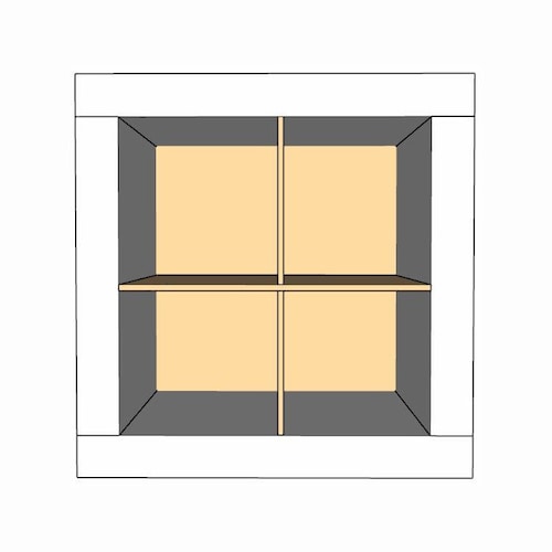 X Divider Cube Insert for Cube Storage Shelves Available Etsy