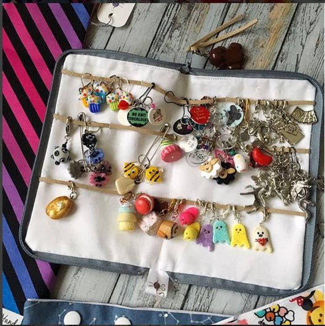 Original Stitch Marker Organizer CHOOSE YOUR DESIGN, Progress Keeper