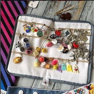 Handmade Stitch Marker Organizer: Travel Zipper Case
